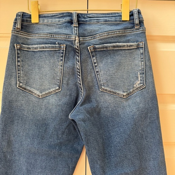 Vervet Mid Rise Carlene Straight Raw Hem Women’s size 28 - Picture 6 of 13